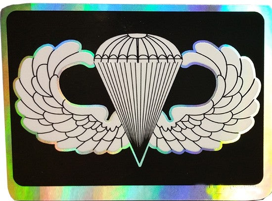 Jump Wing Basic Prismatic Decal 3.25in x 2.25in - Insignia Depot
