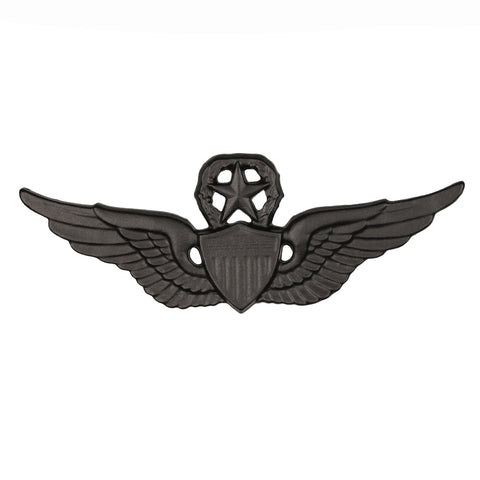 Aviator Master Black Metal Pin-on Badge - Insignia Depot