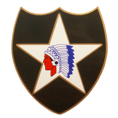 2nd Infantry Vinyl Window Decal 3.25in x 3.25in - Insignia Depot
