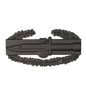 Combat Action 1st Award Black Metal Pin-on Badge - Insignia Depot
