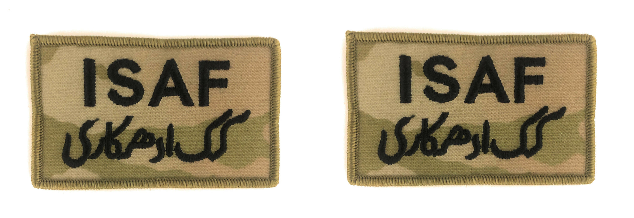International Security Assistance Force ISAF OCP Patch with Hook Fastener (pair) - Insignia Depot