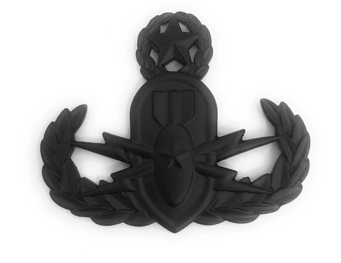 Explosive Ordnance Disposal Master Black Metal Pin-on Badge - Insignia Depot