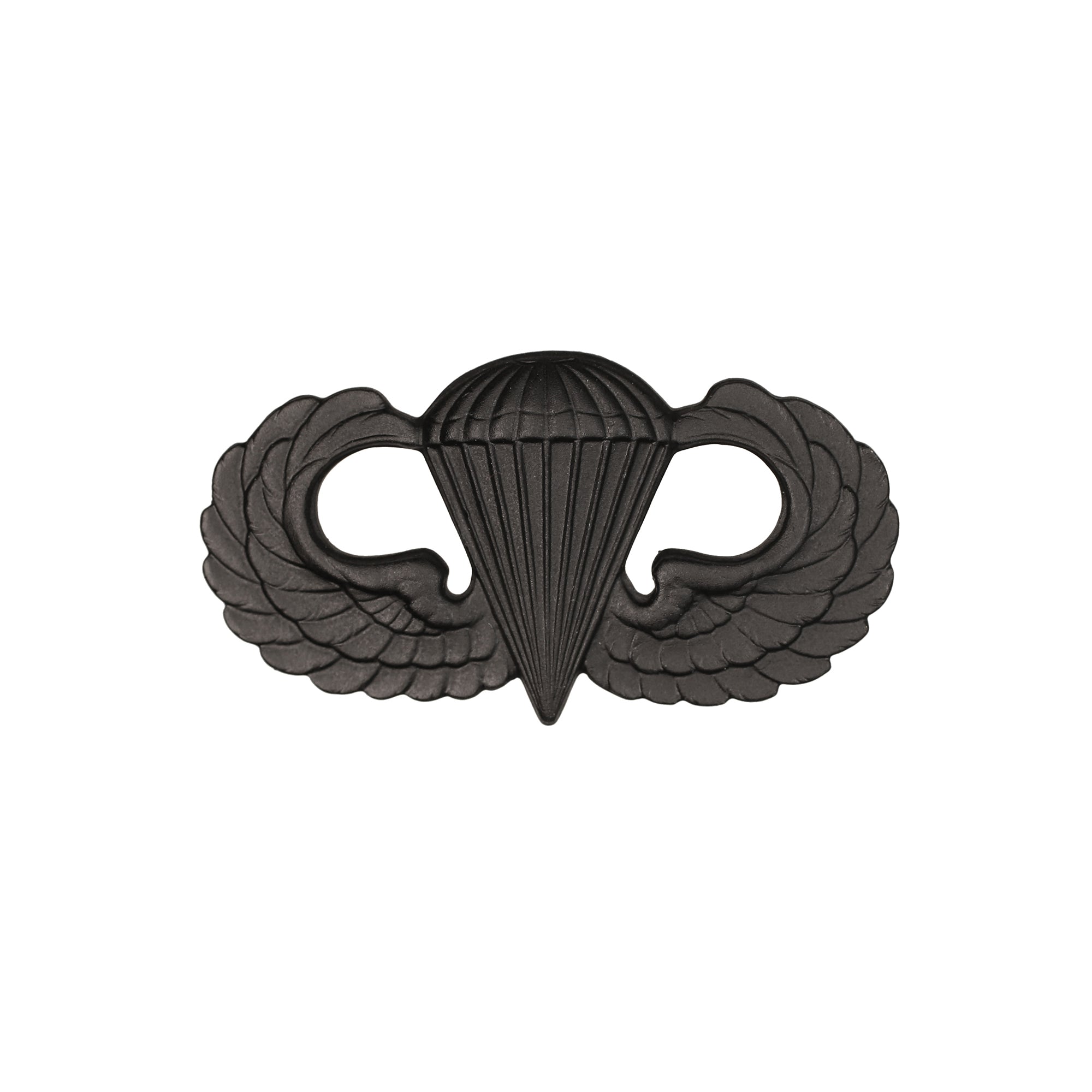 Parachutists (Jump Wings) Basic Black Metal Pin-on Badge - Insignia Depot