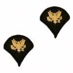 E4 Specialist Gold on Green Sew-on - Large-Male - Insignia Depot