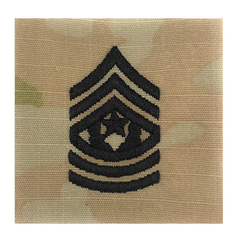 E9 Command Sergeant Major OCP 2x2 Sew-on - Insignia Depot
