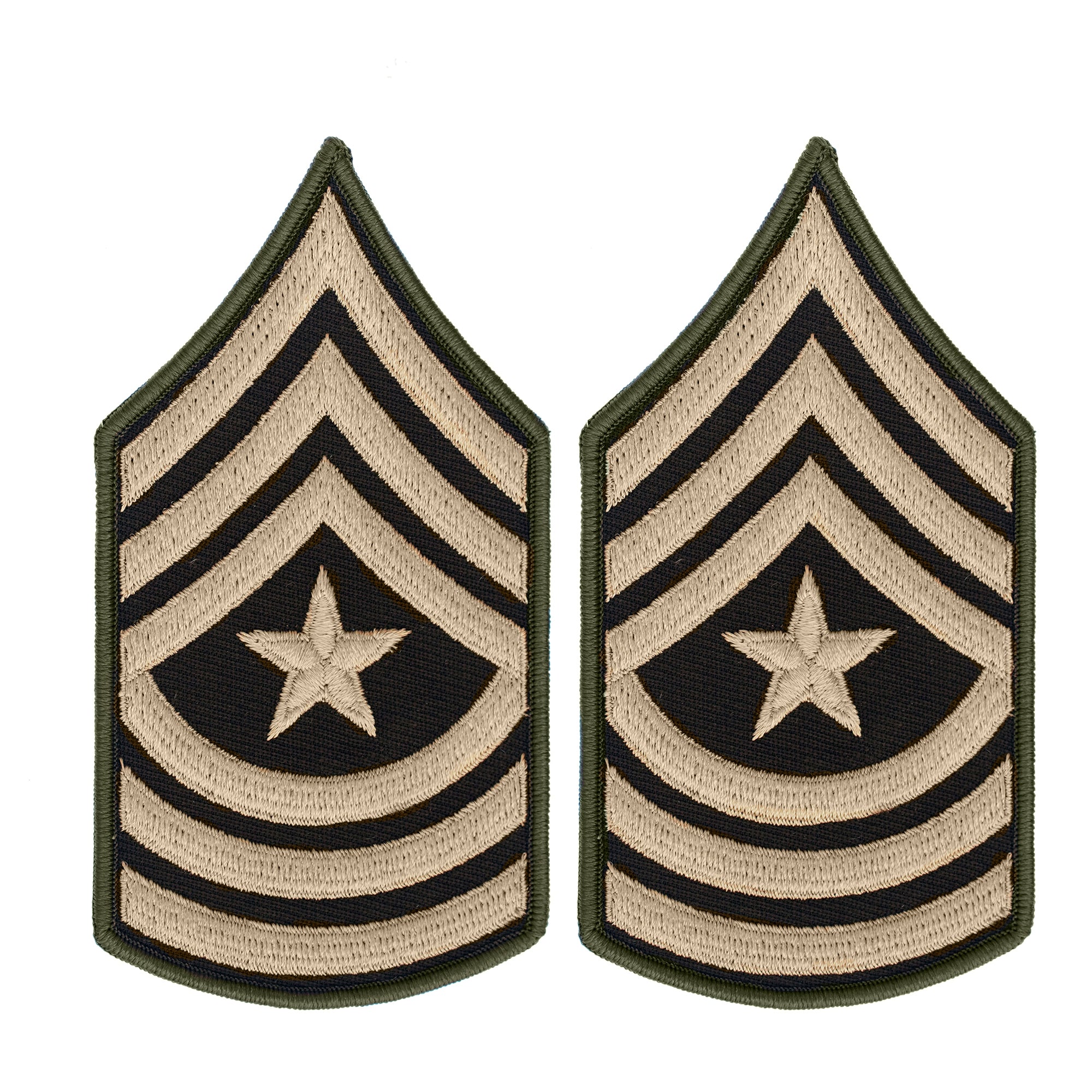 AGSU U.S. Army E9 Sergeant Major Chevron Sew on Rank Male - Insignia Depot