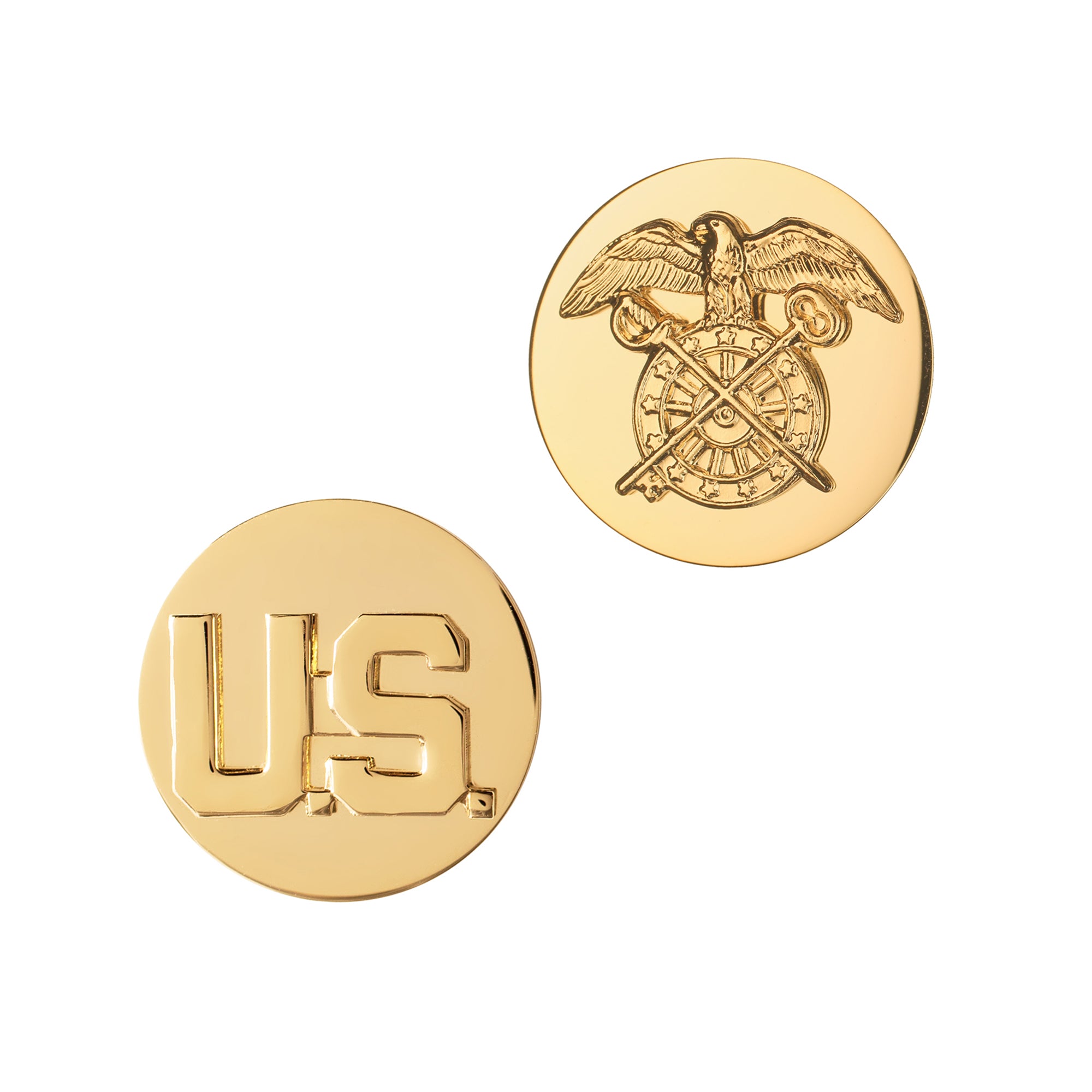 Quartermaster & U.S. Enlisted Brite Pin-on - Insignia Depot