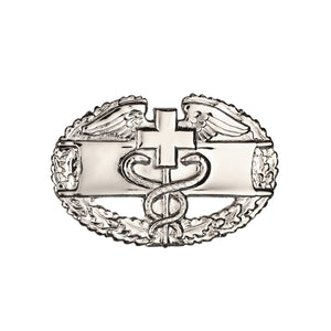 Combat Medical 1st Award Brite Pin-on Badge - Insignia Depot