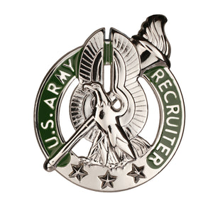 Recruiting - Recruiter Basic Brite Pin-on Badge - Insignia Depot