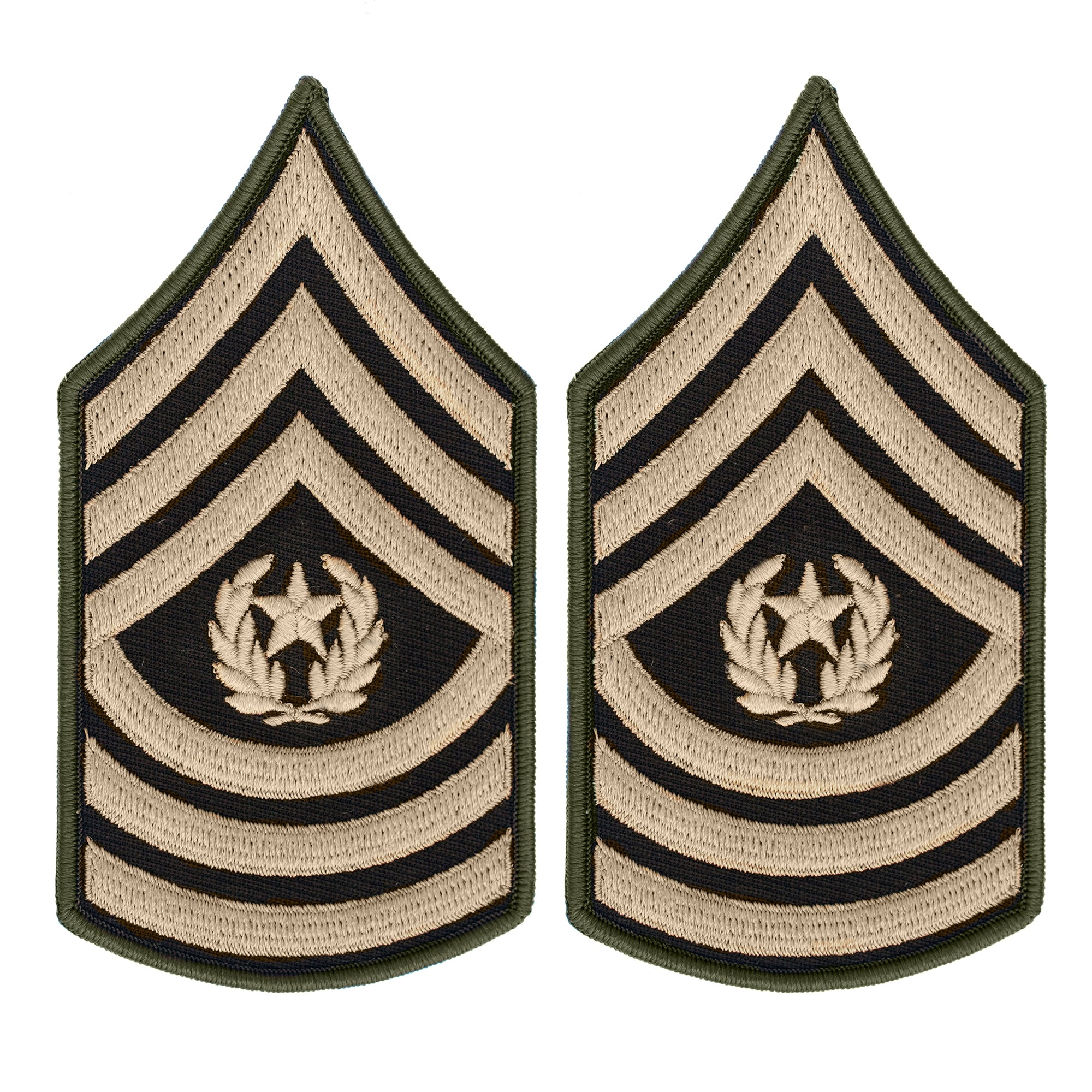 AGSU U.S. Army E9 Command Sergeant Major Chevron Sew on Rank Male ...