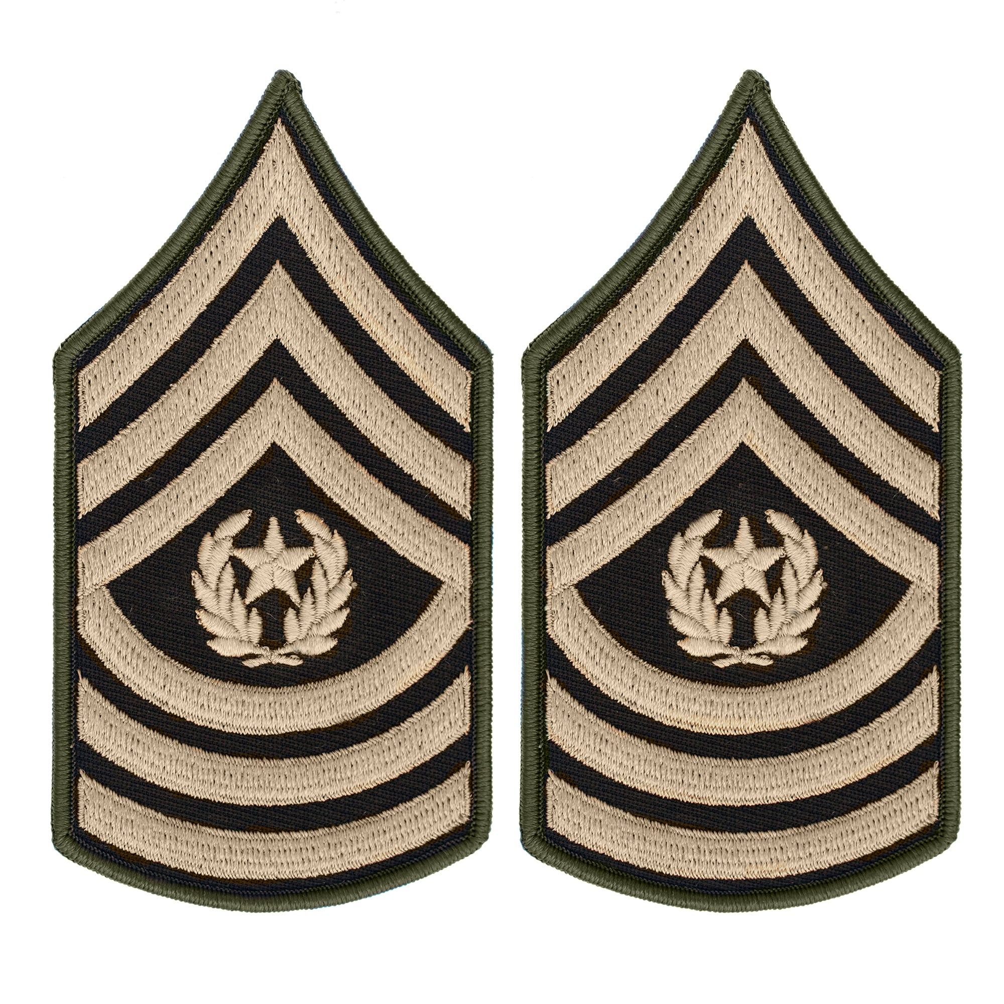 AGSU U.S. Army E9 Command Sergeant Major Chevron Sew On Rank Female - Insignia Depot