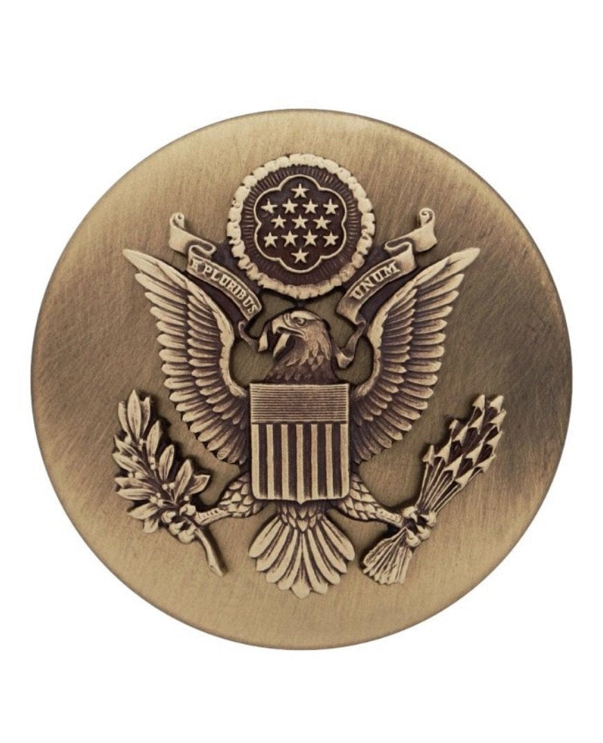 AGSU U.S. Army STA-BRITE Enlisted Cap Device - Insignia Depot