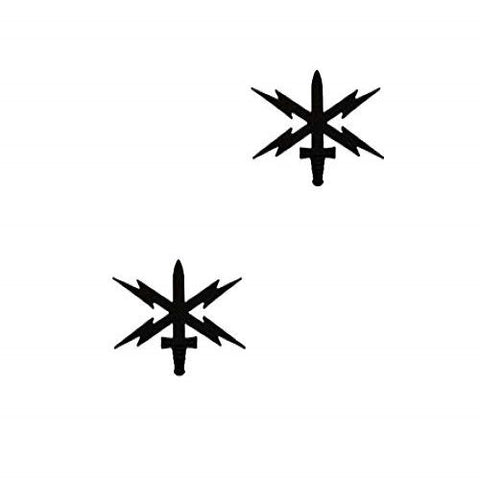 Cyber Warfare Black Metal Branch Pin-On - Insignia Depot