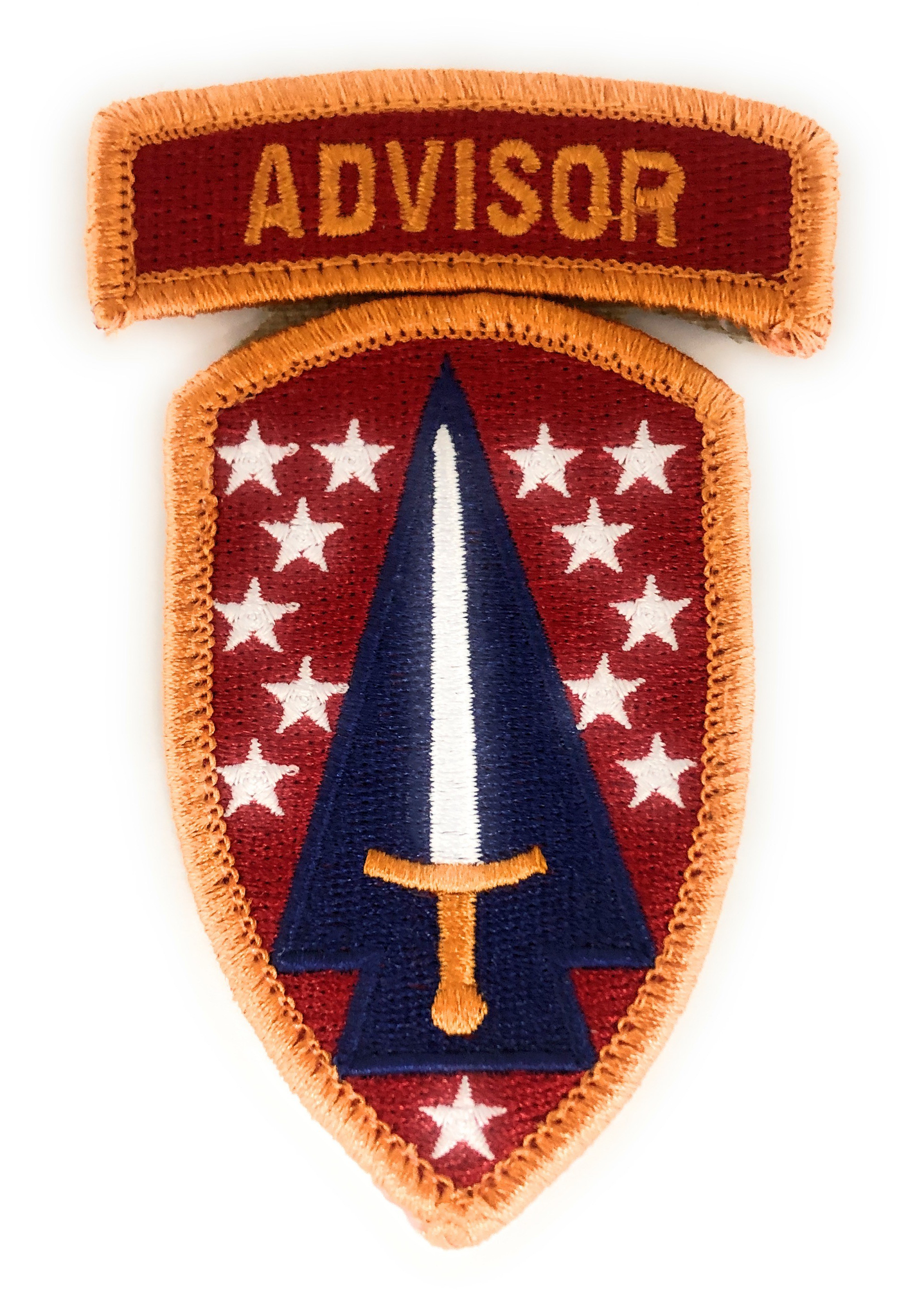 Security Force Assistance Brigade (SFAB) Color Patch w/Advisor Tab with Hook (EA) - Insignia Depot