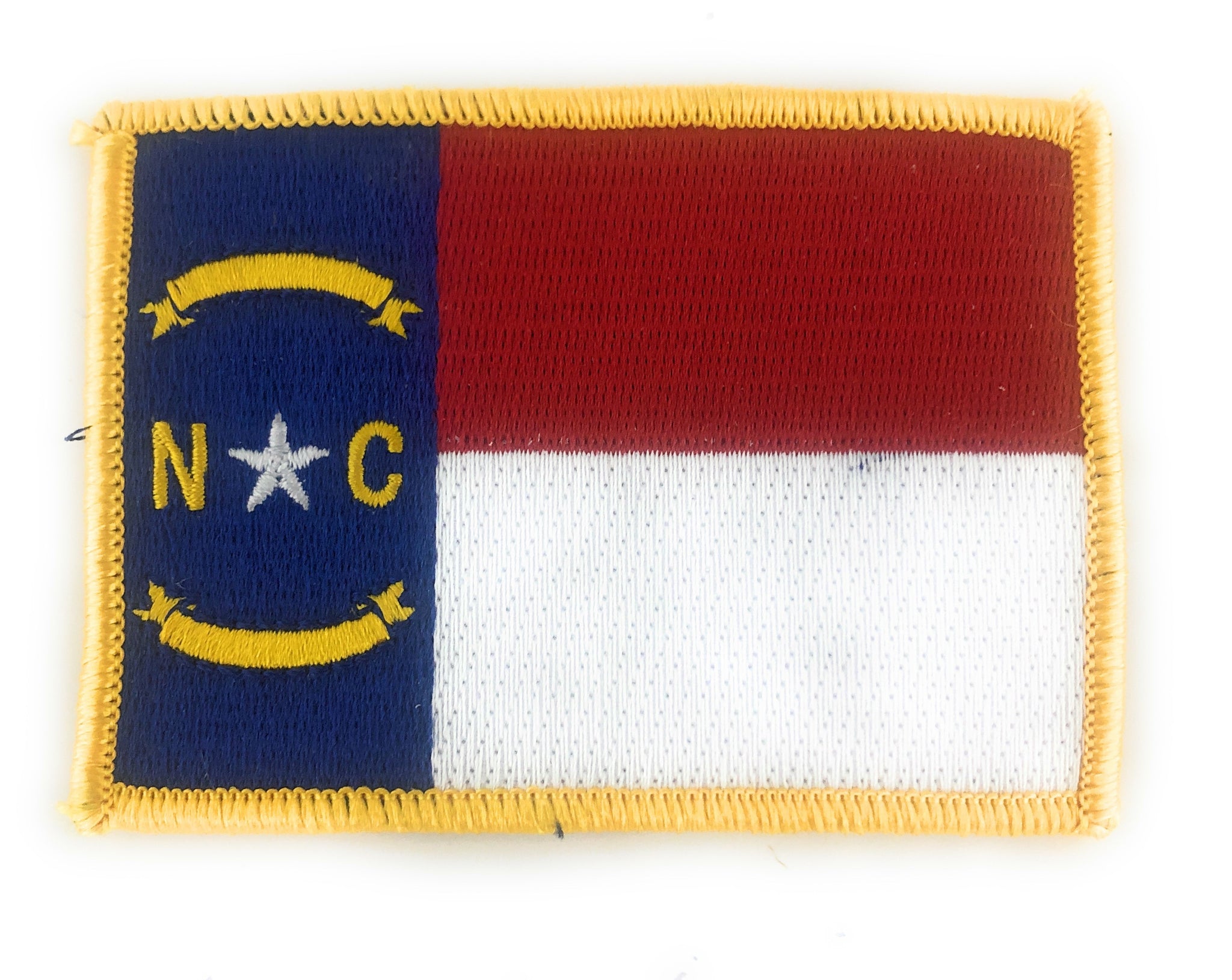 North Carolina USA State Flag Patch Color W/ Hook Fastener (each) - Insignia Depot