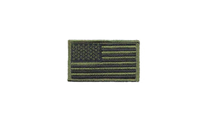 U.S. Flag Olive Drab Reg Patch W/O Hook Fastener (each) - Insignia Depot