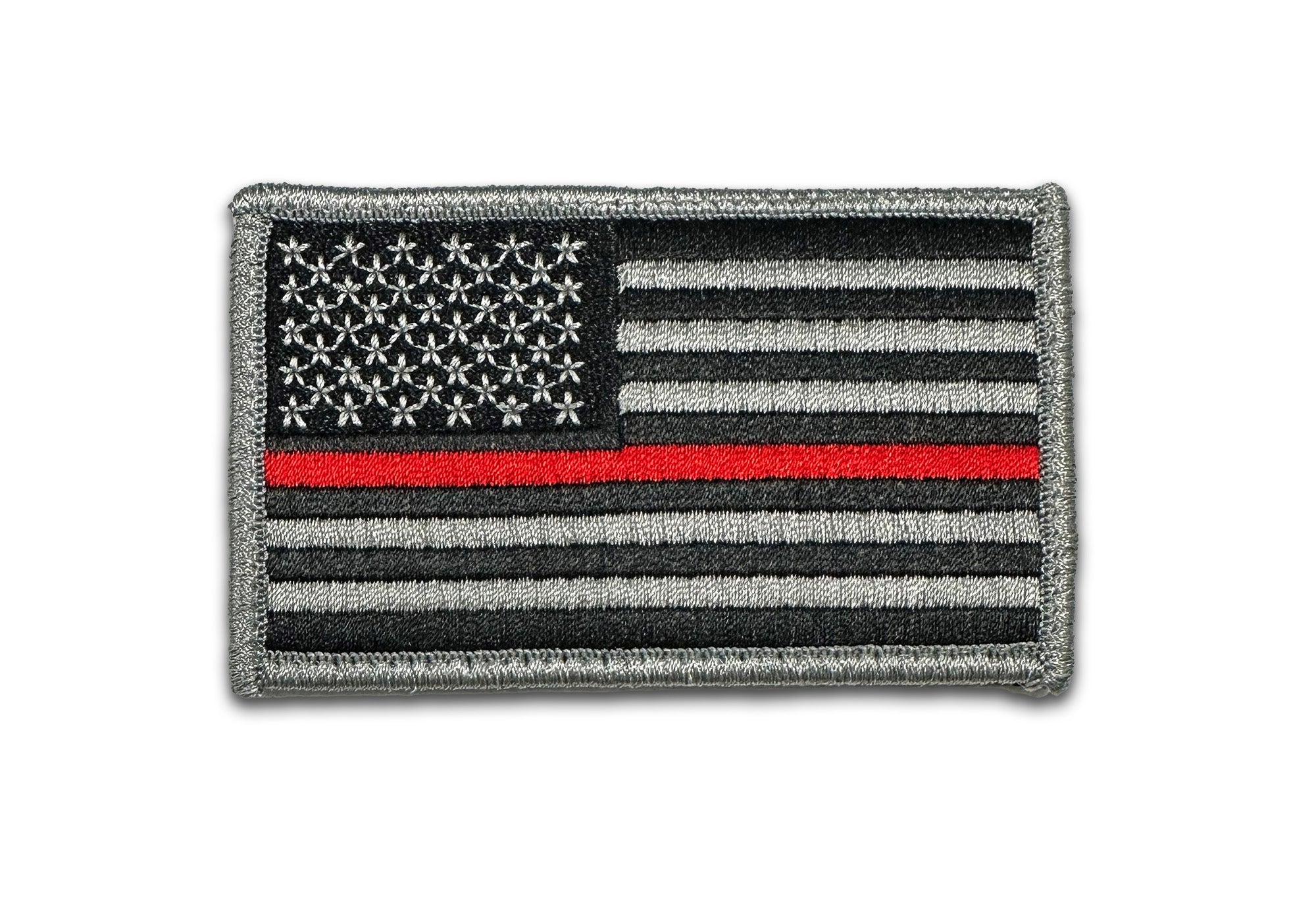 U.S. Flag  And Red Line W/ Hook Fastener (each) - Insignia Depot