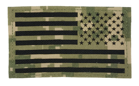 NWUIII Rev US FLAG Laser Cut Patch W/ Hook Fastener (each) - Insignia Depot