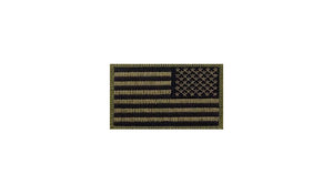 U.S. Flag Reverse Olive Drab Patch W/O Hook Fastener (each) - Insignia Depot