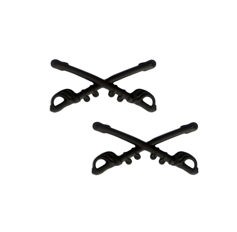 Cavalry Black Metal Branch Pin-On - Insignia Depot