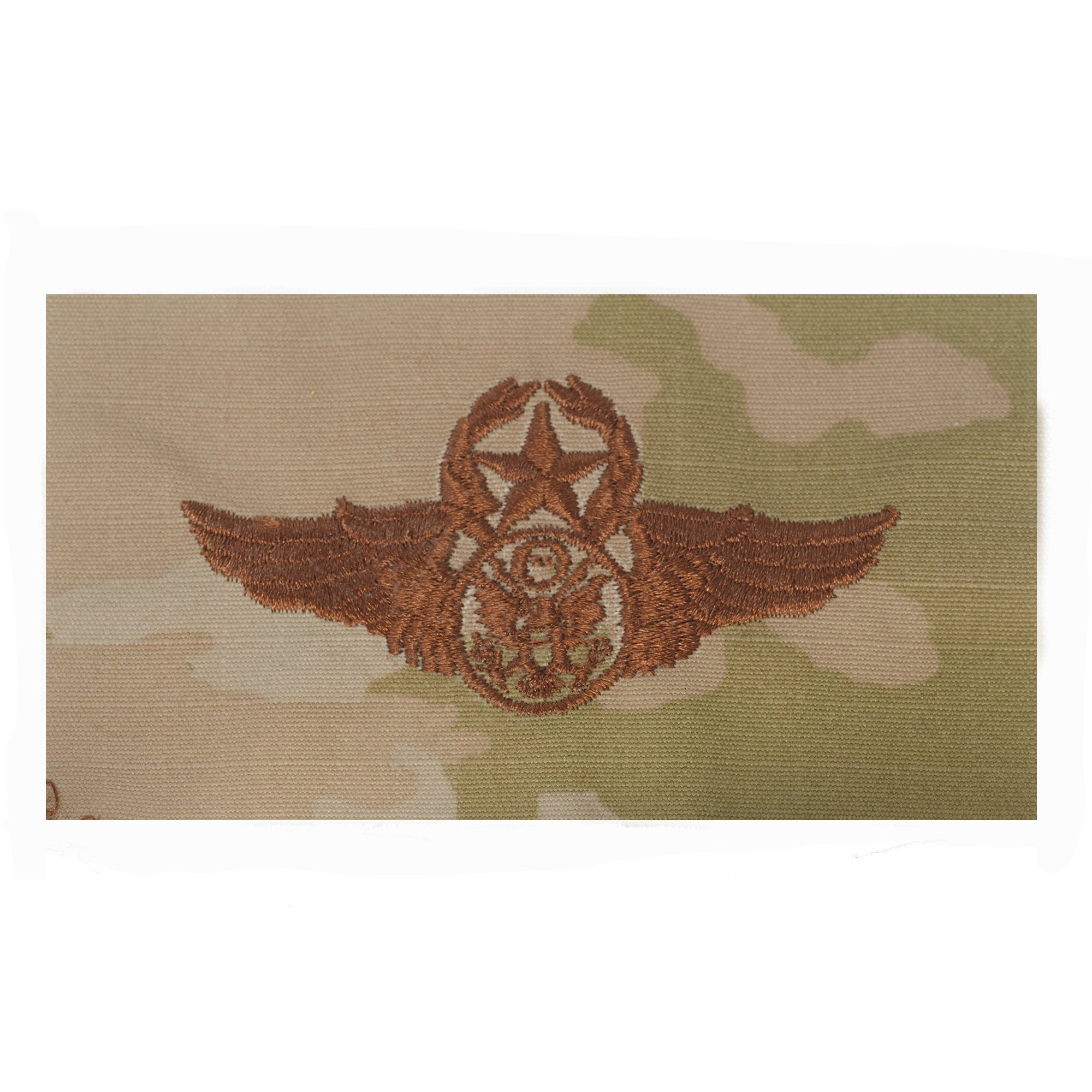 US Air Force Chief Enlisted Aircrew OCP Spice Brown Sew-on Badge - Insignia Depot